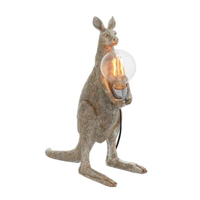 Queensland Kangaroo Table Lamp in Silver 1