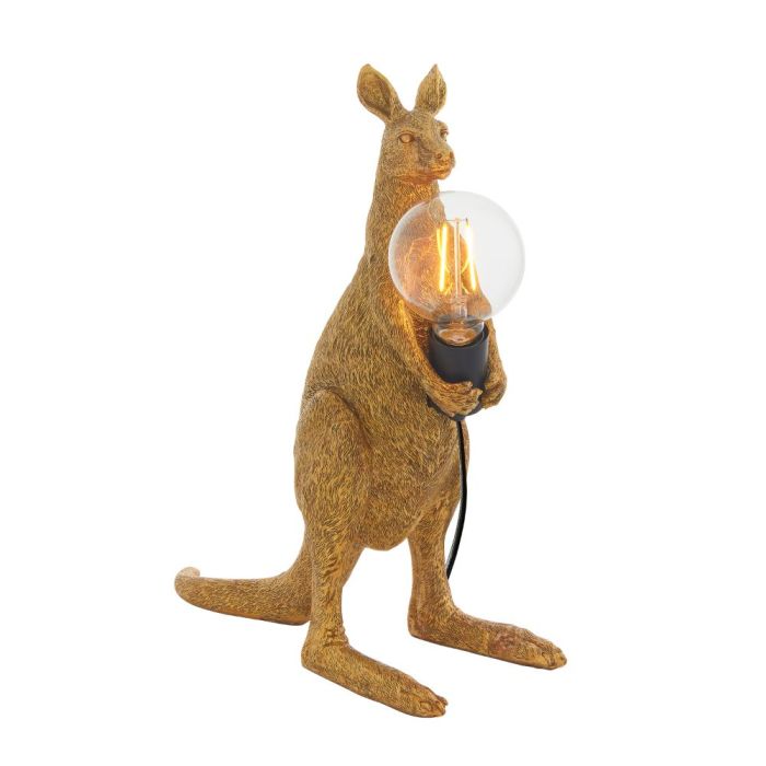 Queensland Kangaroo Table Lamp in Gold 1