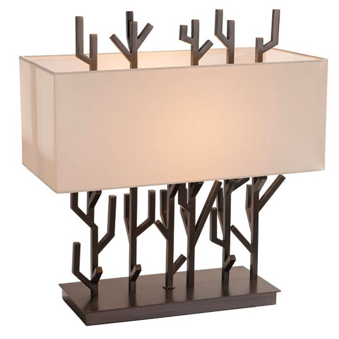RV Astley Carrock Table Lamp in Dark Brass 1