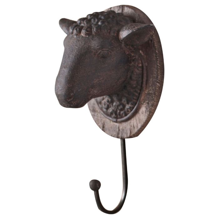 Pavilion Chic Country Sheep Head Wall Hook 1