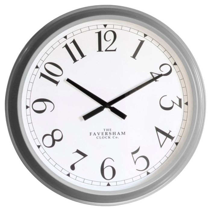 Dorchester Wall Clock in Fossil Grey 1