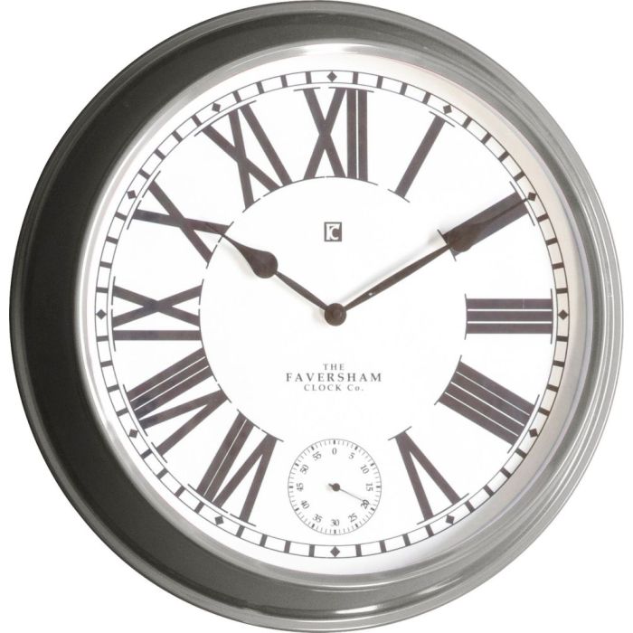 Falmouth Wall Clock in Light Grey 1