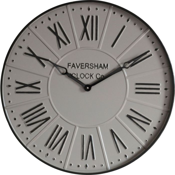 Bournemouth Wall Clock in Mirage Grey 1