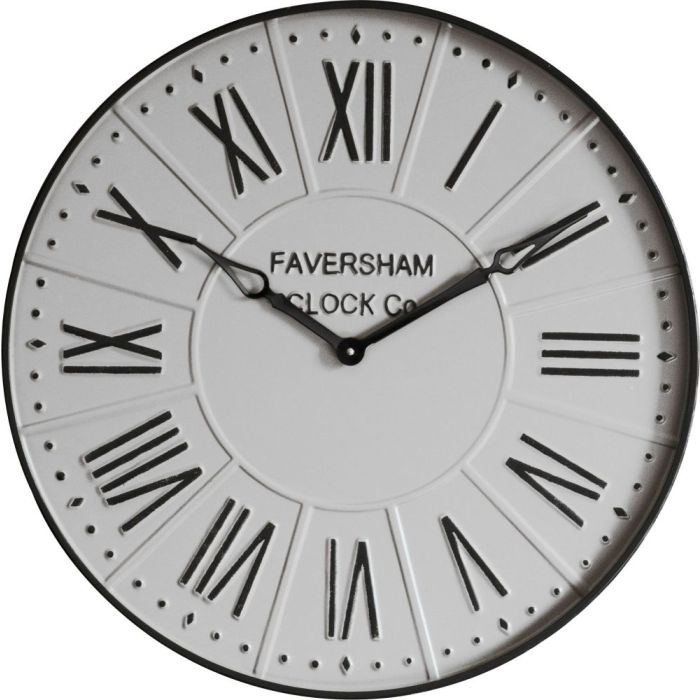 Bournemouth Wall Clock in White 1