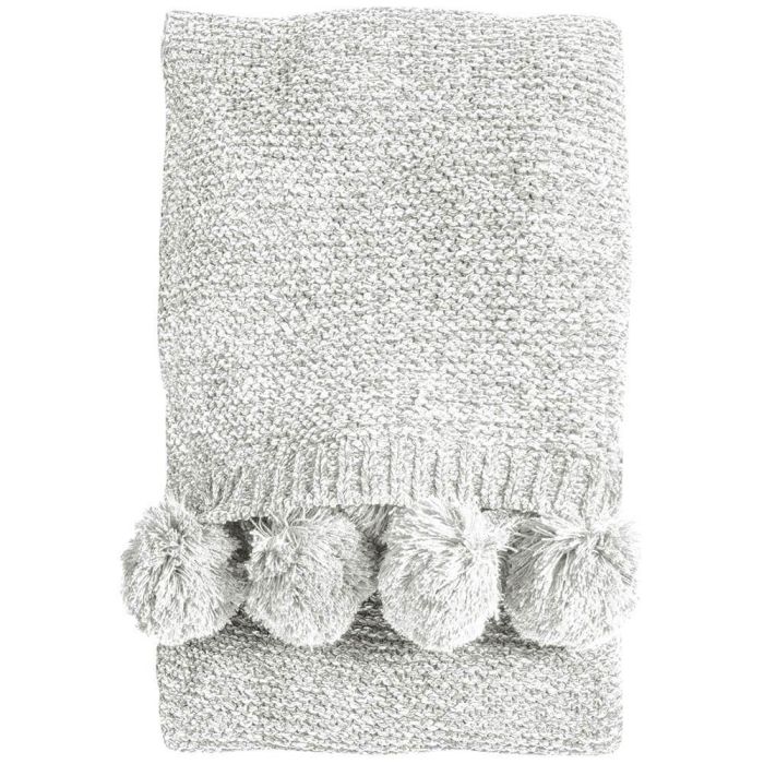 Pavilion Chic Knitted Throw Snug in Cream 1