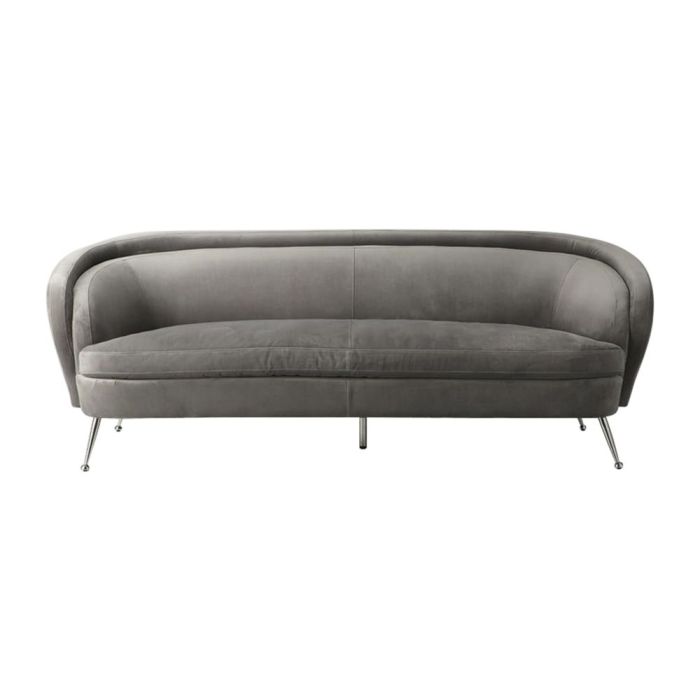 Pavilion Chic Chepstow Sofa in Grey Velvet 1