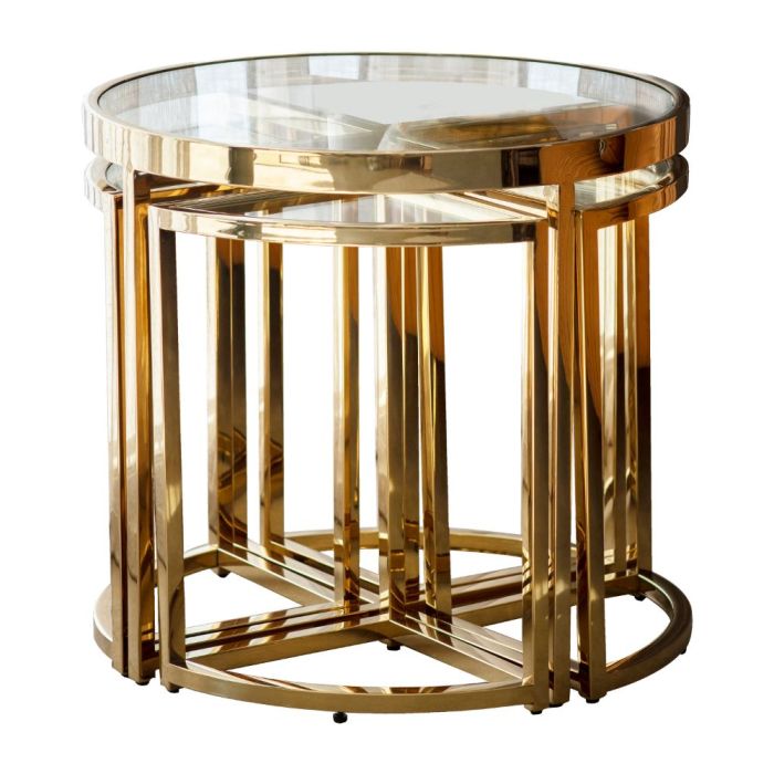 Pavilion Chic Sorton Gold Side Table 1