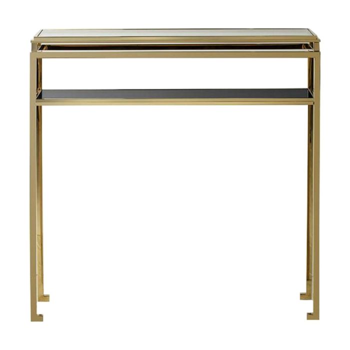 Pavilion Chic Ridgemont Narrow Console Table in Gold 1