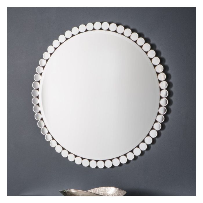 Pavilion Chic Smart Round Glass Wall Mirror - Large 1