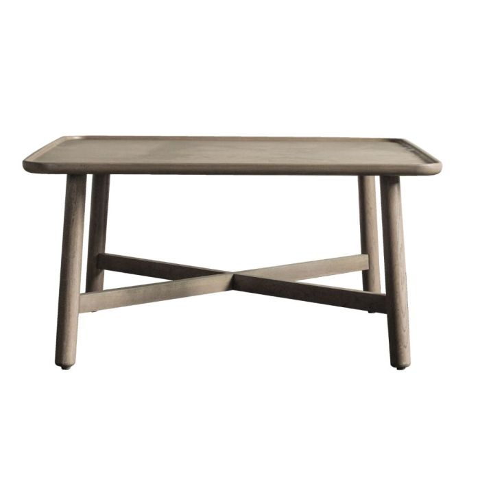 Pavilion Chic Cleeves Square Grey Oak Coffee Table 1