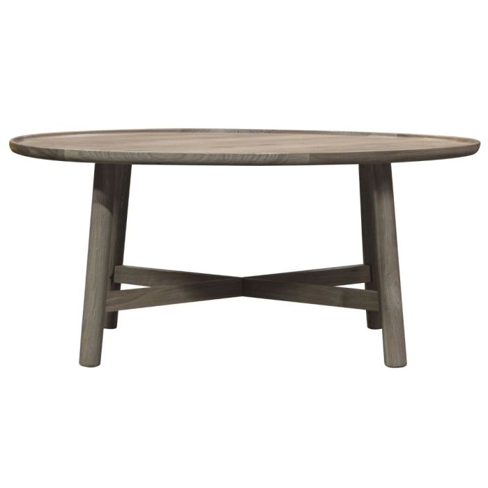 Pavilion Chic Cleeves Round Grey Oak Coffee Table 1