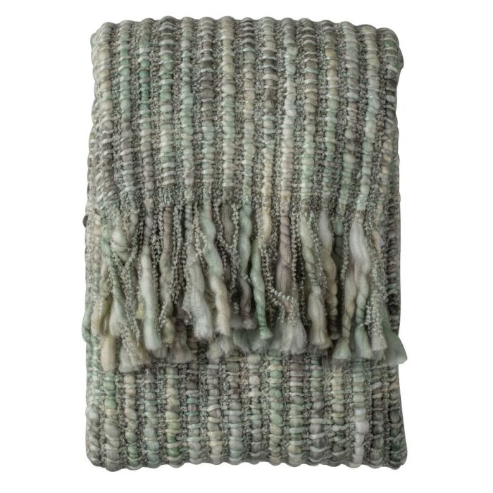 Barnaby Space Dyed Throw in Sage 1