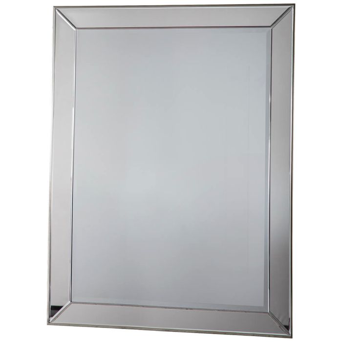 Pavilion Chic Parkers Large Rectangular Wall Mirror - Silver 1