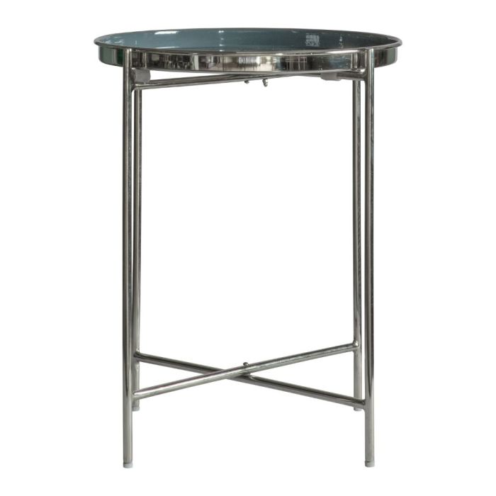 Pavilion Chic Travis Side Table in Silver & Grey 1
