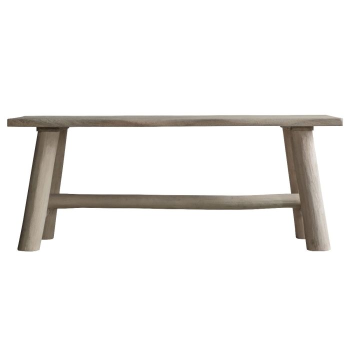 Pavilion Chic Archway Small Natural Rustic Bench 1