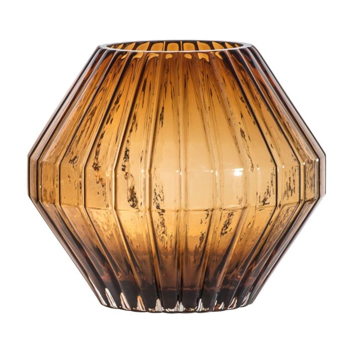 Enrique Tapered Brown Glass Vase 1