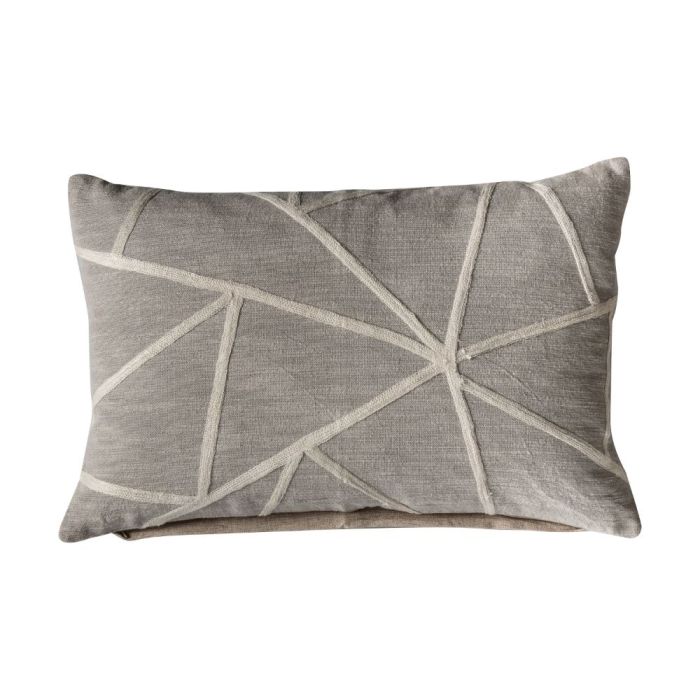 Gracie Grey Geometric Cushion 1