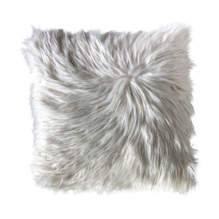 Hygge Cream Faux Fur Cushion 1