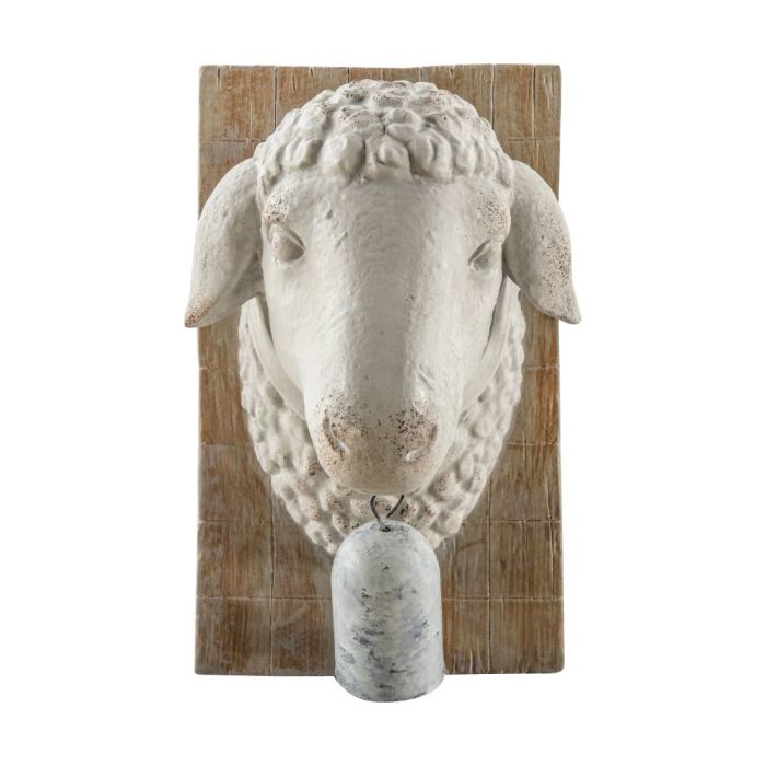 Sheep Head Ornament with Bell 1