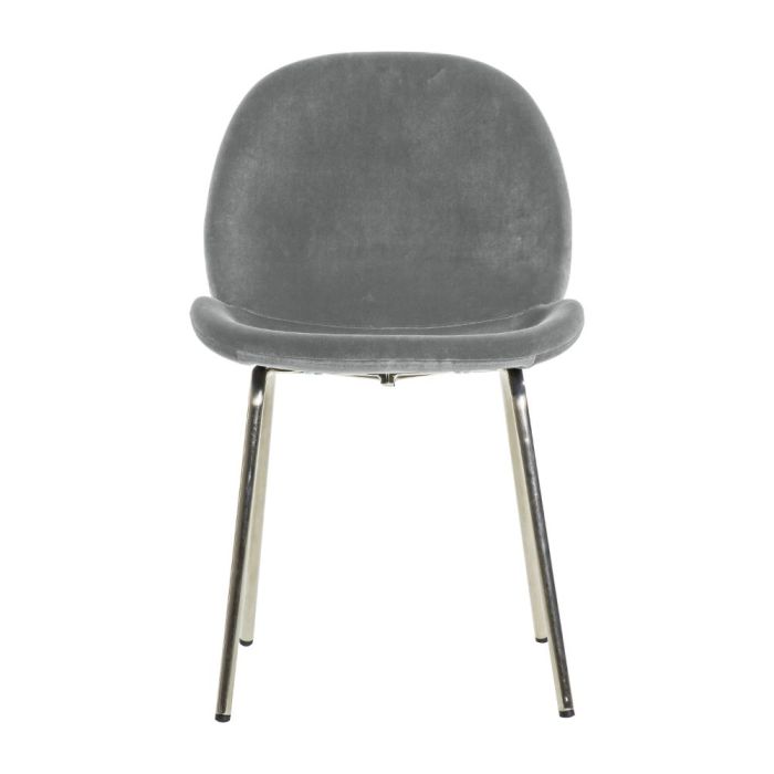 Pavilion Chic Denmark Velvet Dining Chair in Light Grey Set of 2 1