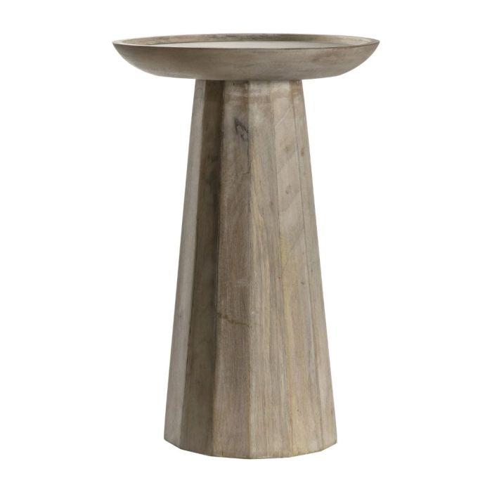 Pavilion Chic Malta Side Table in White Wash 1