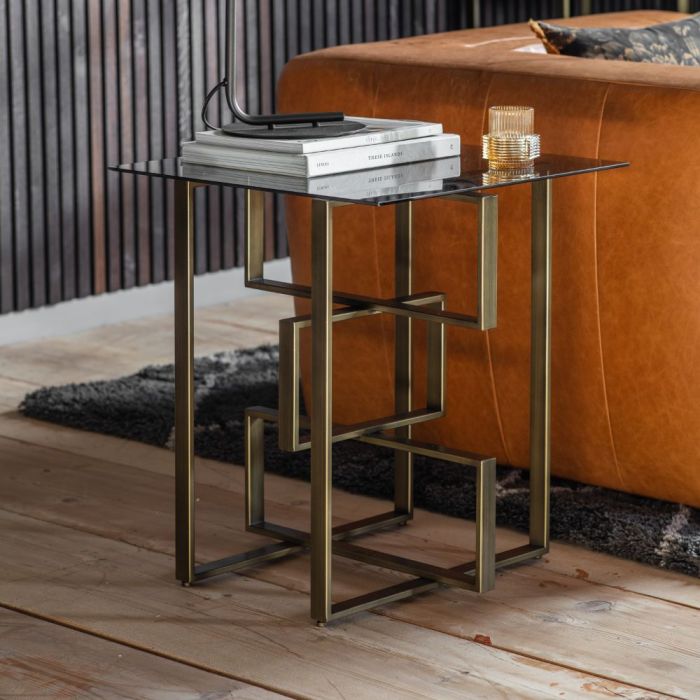 Pavilion Chic Phillimore Side Table in Bronze 1