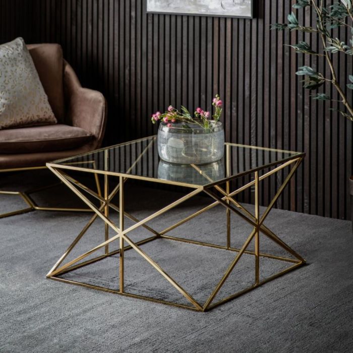 Pavilion Chic Sutton Coffee Table in Gold 1
