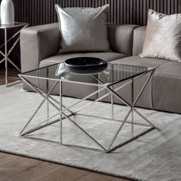 Pavilion Chic Sutton Coffee Table in Silver 1