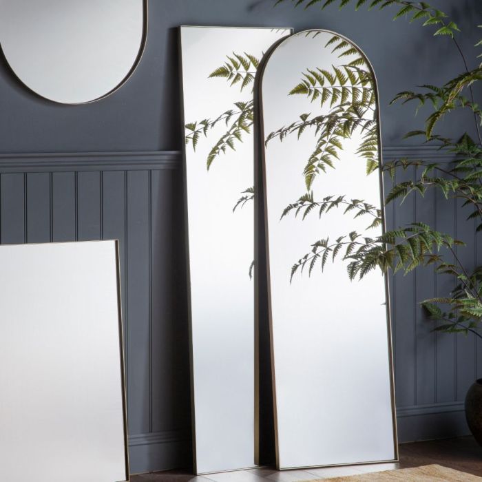 Albion Metal Full Length Mirror in Silver 1