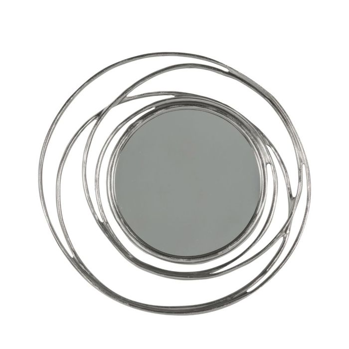 Bow Small Silver Round Wall Mirror 1