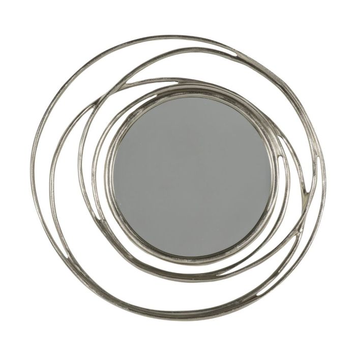 Bow Large Silver Round Wall Mirror 1