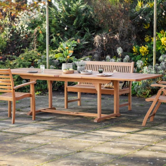 Pavilion Chic Bali Outdoor Extending Dining Table 1