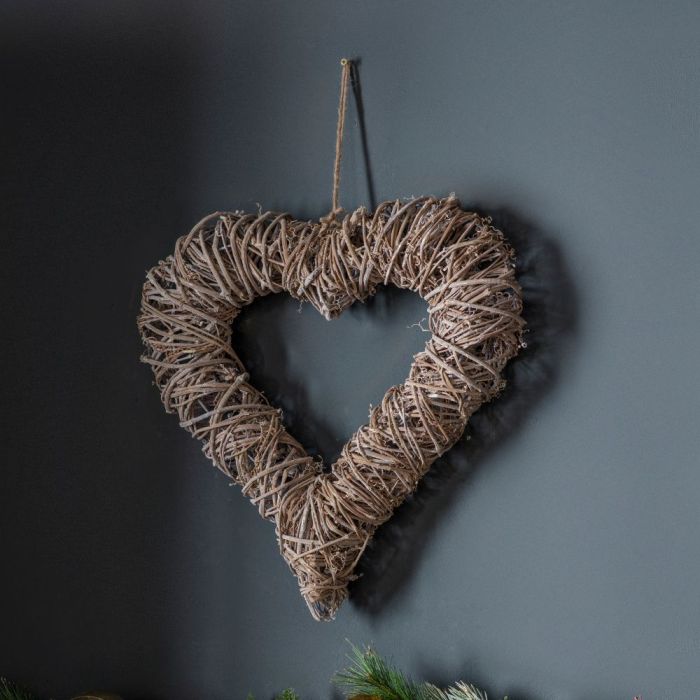 Theo Rustic Willow Heart Rustic 1