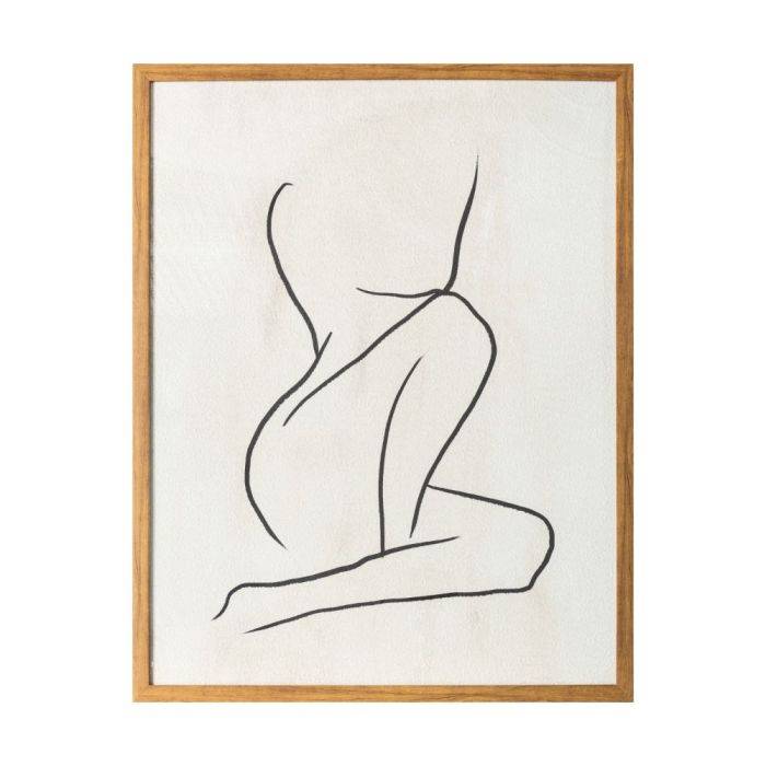 Silhouette Line Drawing Framed Print 1