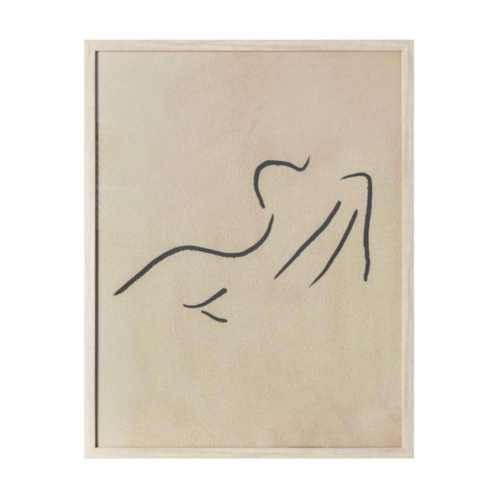 Physique Line Drawing Framed Print 1