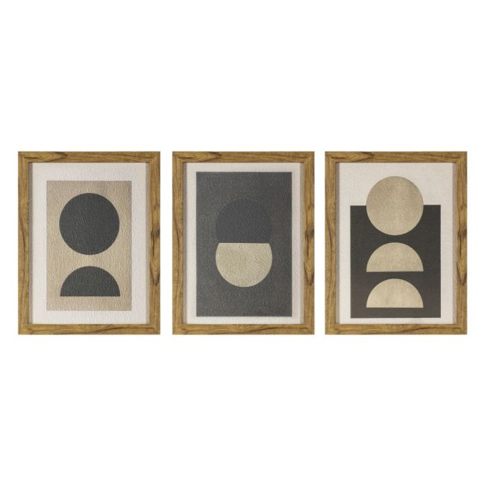 Abstract Eclipse Framed Prints Set of 3 1