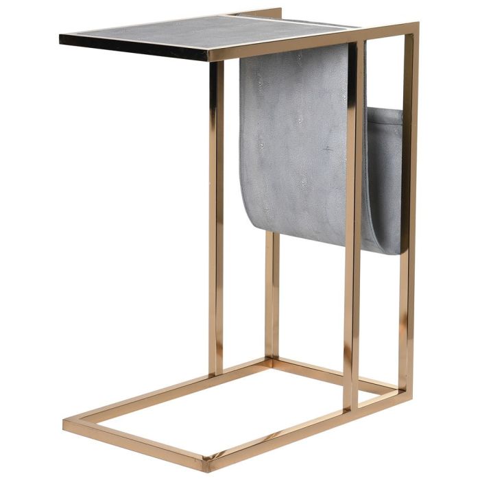 Pavilion Chic Huxley Side Table with Magazine Rack 1