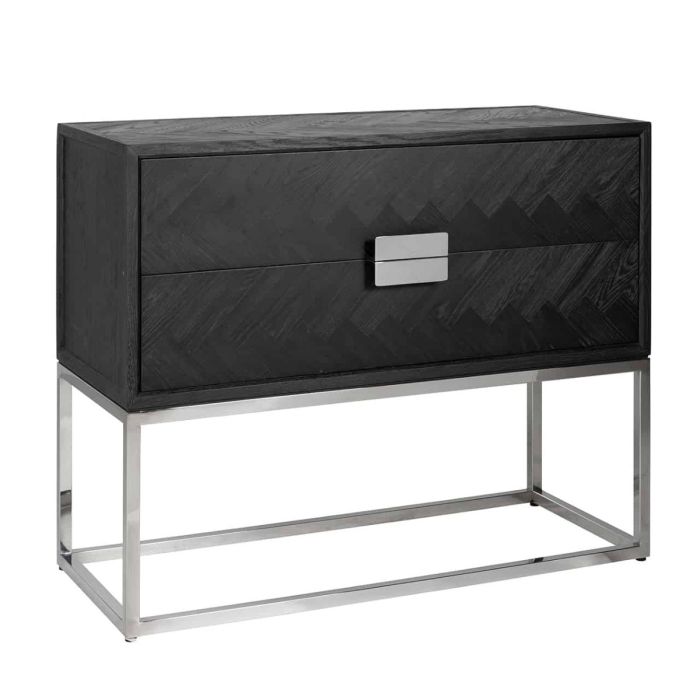 Richmond Blackbone Black and Silver Chest of Drawers 1