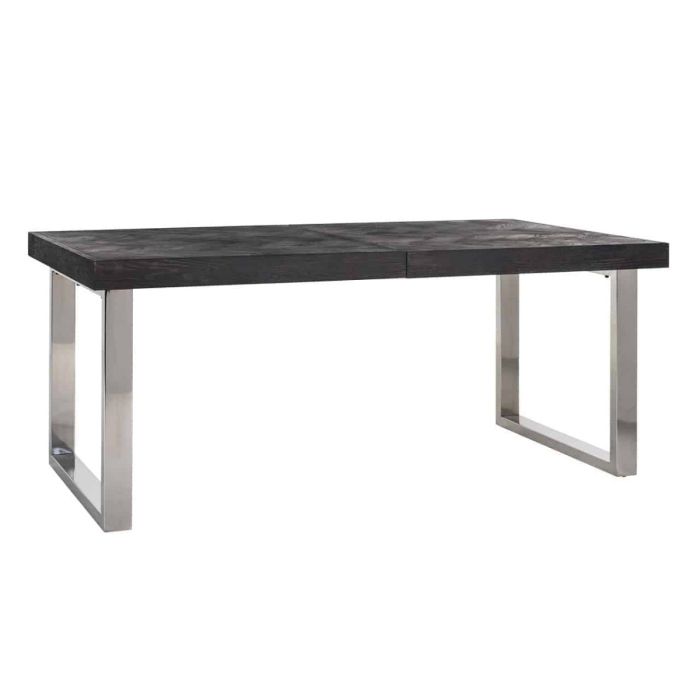 Richmond Blackbone Extendable Black and Silver Dining Table 1