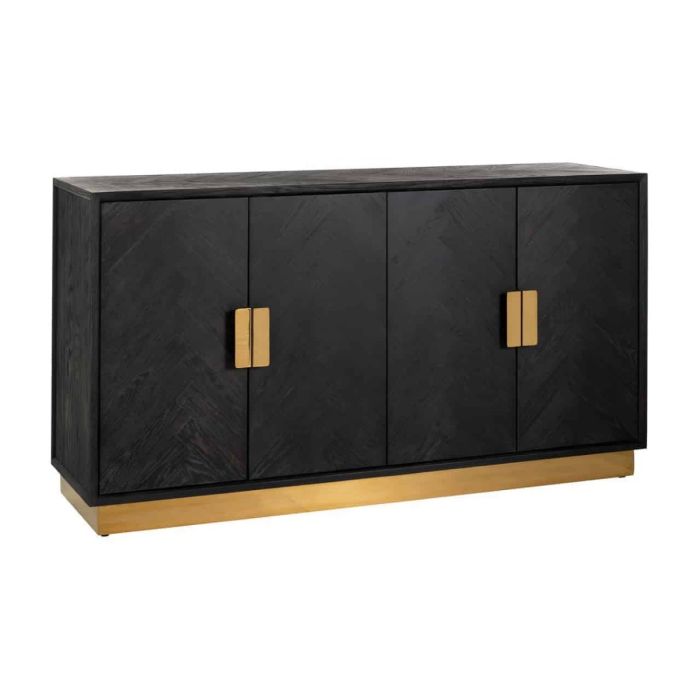 Richmond Blackbone Black and Gold Sideboard Cabinet 1