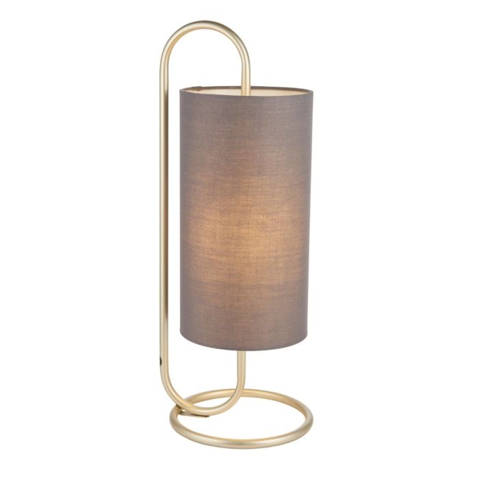 Selwyn Grey & Brass Table Lamp 1