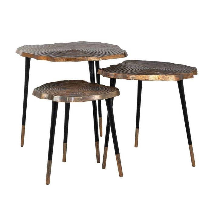 Sherman Gold Nesting Coffee Tables 1