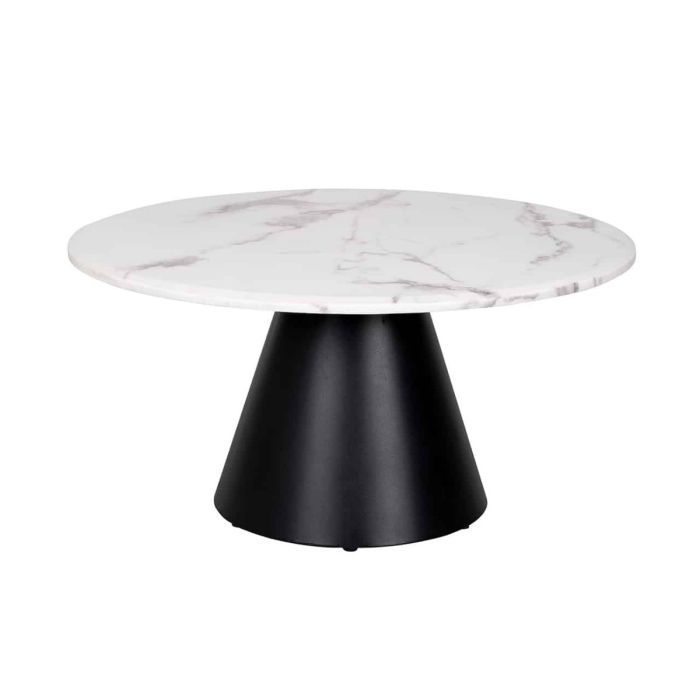 Degas Black and White Marble Coffee Table 1