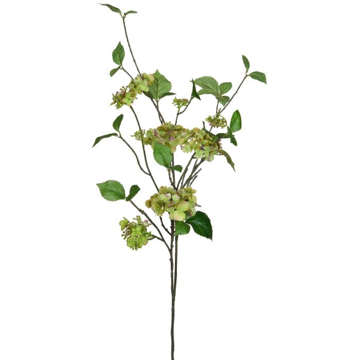 Pavilion Flowers Artificial Hydrangea Spray Green Height 99cm 1