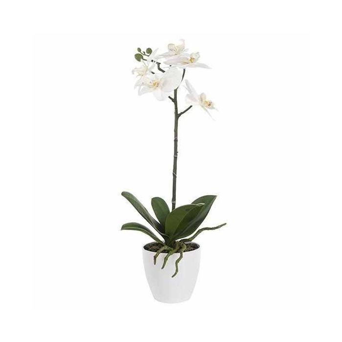 Pavilion Flowers Artificial Phalaenopsis in Pot White Height 45cm 1
