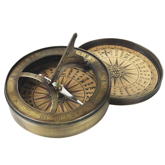 Authentic Models 18th Century Sundial & Compass 1