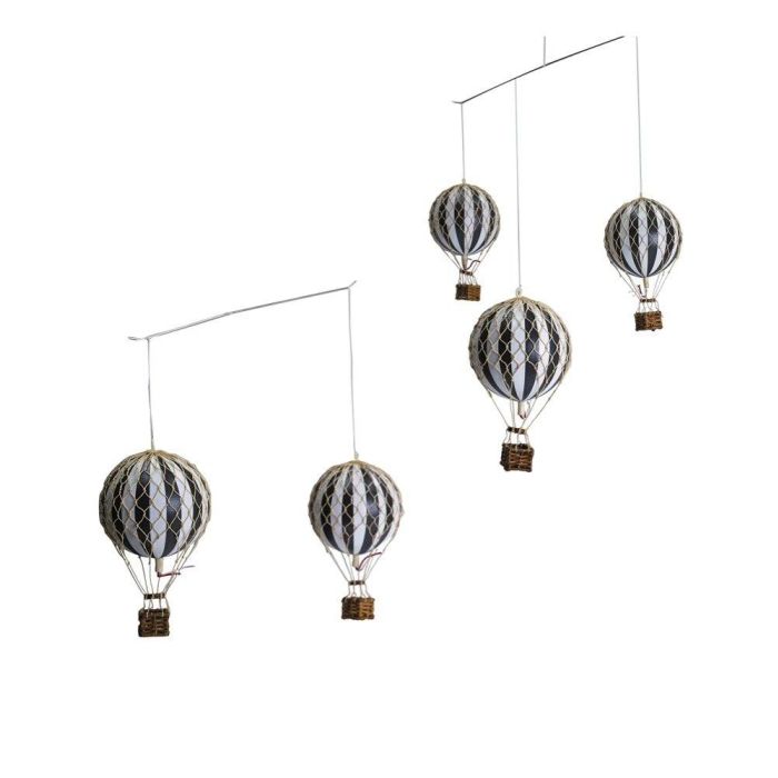 Authentic Models Hot Air Balloon Mobile in Black & White 1