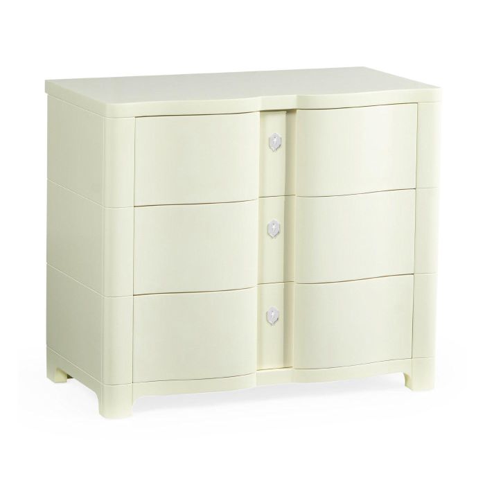 Jonathan Charles Chest of Drawers Bowfront in Ivory 6