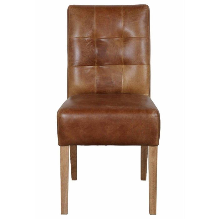 Carlton Furniture Colin Dining Chair in Tan Leather 1