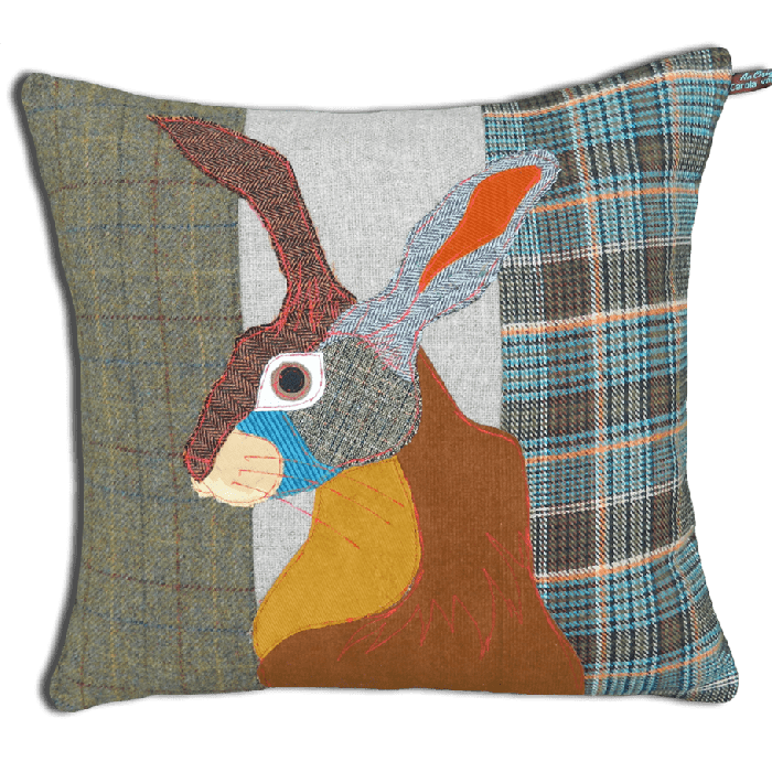 Carola Van Dyke Cushion Brown Hare 1